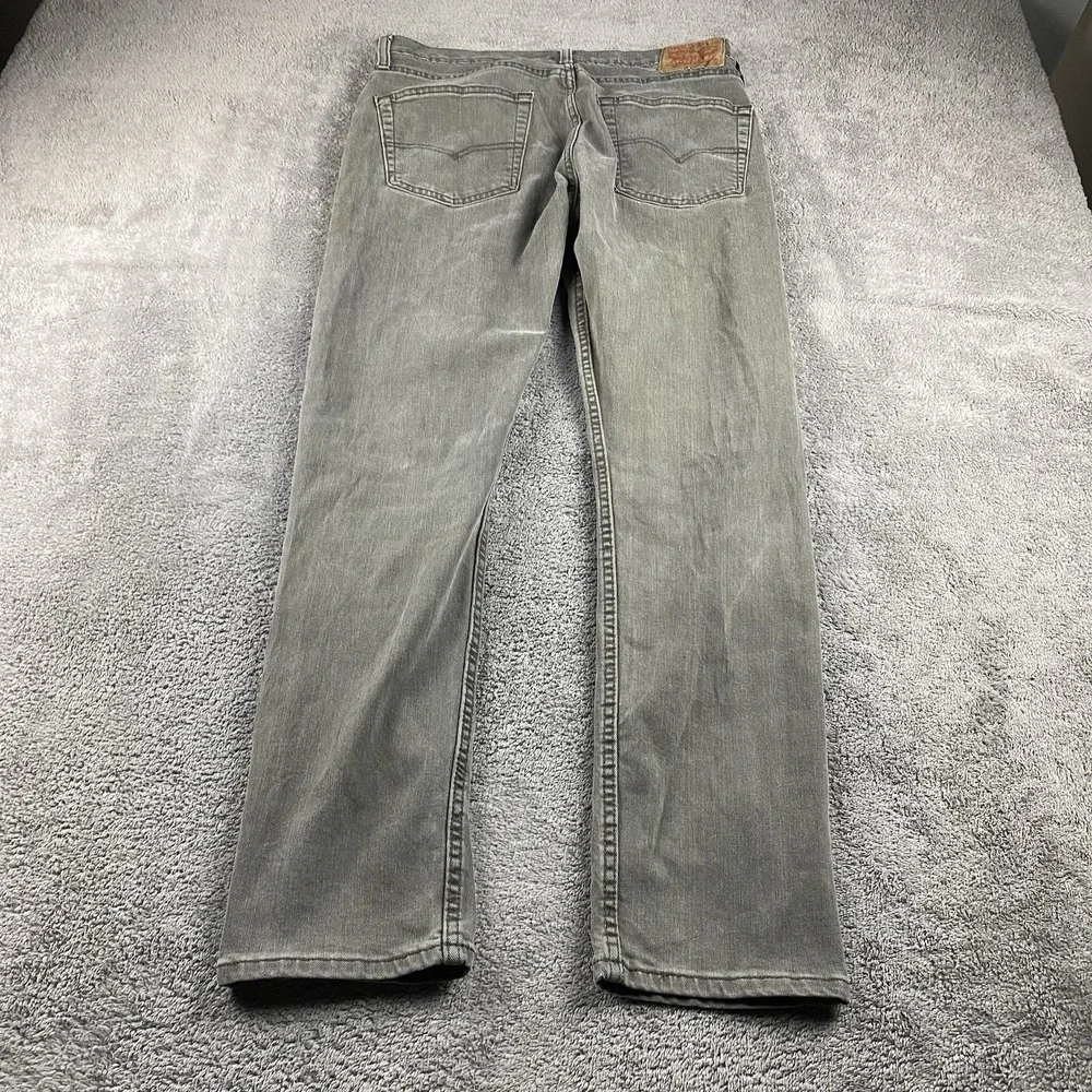 Levis 502 Taper Fit Jeans‎ Mens 32x29 Gray Mid Rise
